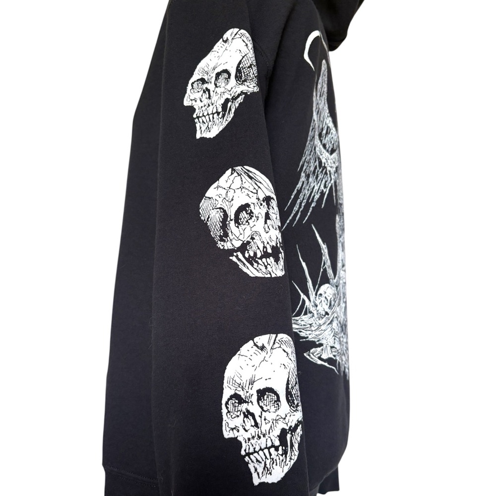 NWOT Spencer’s Woman’s Small Black Baphomet Graphic Hoodie - Picture 2 of 10